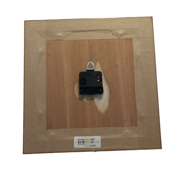 Rare Koa Wood Hawaii Handmade Clock Artist Rowland Fujii M.I Honolulu 12x12 - Picture 8 of 8